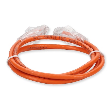 Add-On 7FT RJ-45 MALE TO RJ-45 MALE STRAIGHT ORANGE CAT6 SLIM UTP COPPER PVC ADD-7FSLCAT6-OE